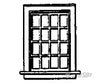 Grandt Line Products 5032 Window -- Double-Hung 16-Pane Scale 36 X 52’ 91.4 132Cm Pkg(8) Scratch