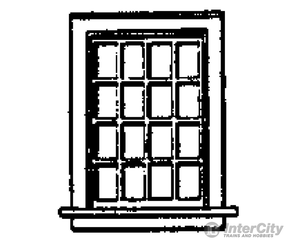 Grandt Line Products 5032 Window -- Double-Hung 16-Pane Scale 36 X 52’ 91.4 132Cm Pkg(8) Scratch