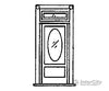 Grandt Line Products 5042 Door -- 36’ Residential W/Oval Window Frame & Transom Detailing Parts
