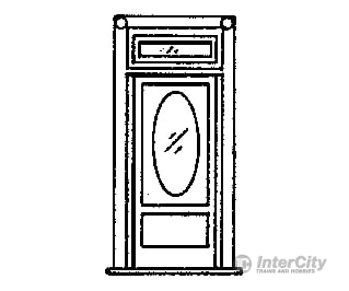 Grandt Line Products 5042 Door -- 36’ Residential W/Oval Window Frame & Transom Detailing Parts