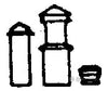 Grandt Line Products 5043 Roof Details -- For Passener Cars (Stacks Vents Etc.) Pkg(4) Detailing