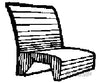 Grandt Line Products 5048 Coach Seats For Narrow Gauge -- Drgw Style W/One Wood End Detailing Parts