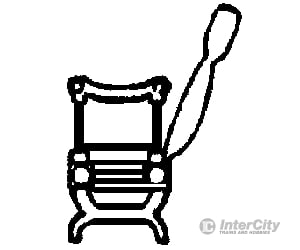 Grandt Line Products 5049 Coach Seats For Standard Gauge Cars -- Drgw-Style With Two Wood Ends