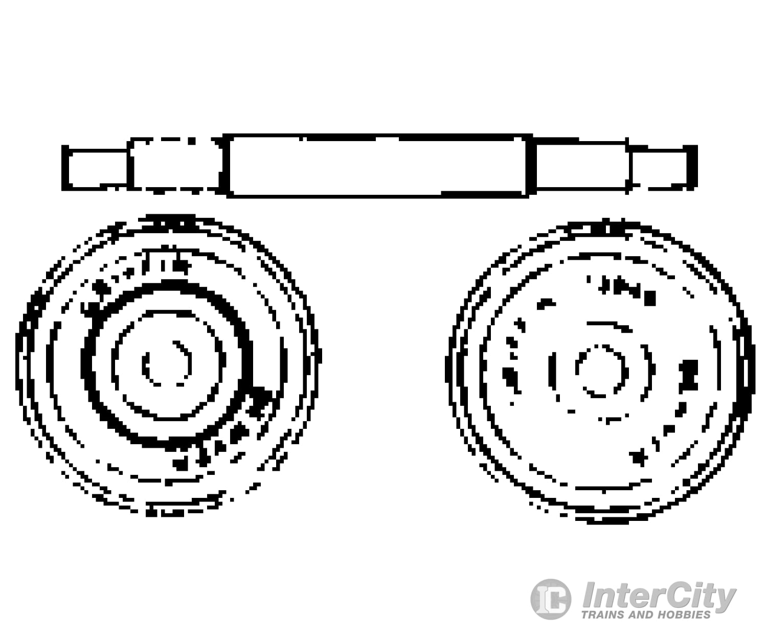 Grandt Line Products 5055 Wheelsets -- Plastic 26 Griffin-Denver (For Scenic Use Only) Couplers &