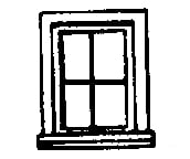 Grandt Line Products 5059 Windows -- For Outfit (Work Train) Cars Pkg(8) Scratch Building Supplies