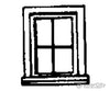 Grandt Line Products 5059 Windows -- For Outfit (Work Train) Cars Pkg(8) Scratch Building Supplies
