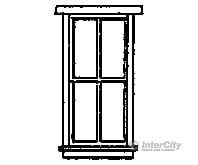 Grandt Line Products 5060 Windows -- Station-Style 4-Pane Scale 30 X 69’ 76.2 175Cm Pkg(8)