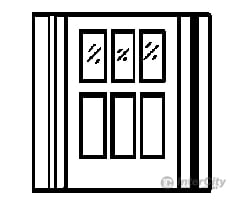 Grandt Line Products 5071 Door -- Drgw Combine/Baggage Cars Pkg(4) Detailing Parts