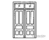 Grandt Line Products 5073 Door -- Double W/Transom Detailing Parts
