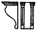 Grandt Line Products 5074 Corbels -- Double-S 3’8’ 112Cm Height Pkg(12) Detailing Parts