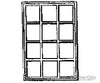 Grandt Line Products 5077 Window -- Single-Sash 12-Pane Scale 72 X 103’ 183 262Cm Pkg(4)