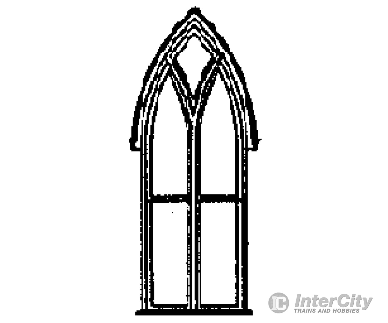 Grandt Line Products 5087 Window -- Gothic Church & Residence - Scale 48 X 114’ 122 290Cm Pkg(4)