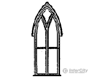 Grandt Line Products 5087 Window -- Gothic Church & Residence - Scale 48 X 114’ 122 290Cm Pkg(4)