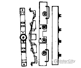 Grandt Line Products 5090 Caboose End Detail Bolsters & Needlebeams -- Rio Grande/Rio Grande
