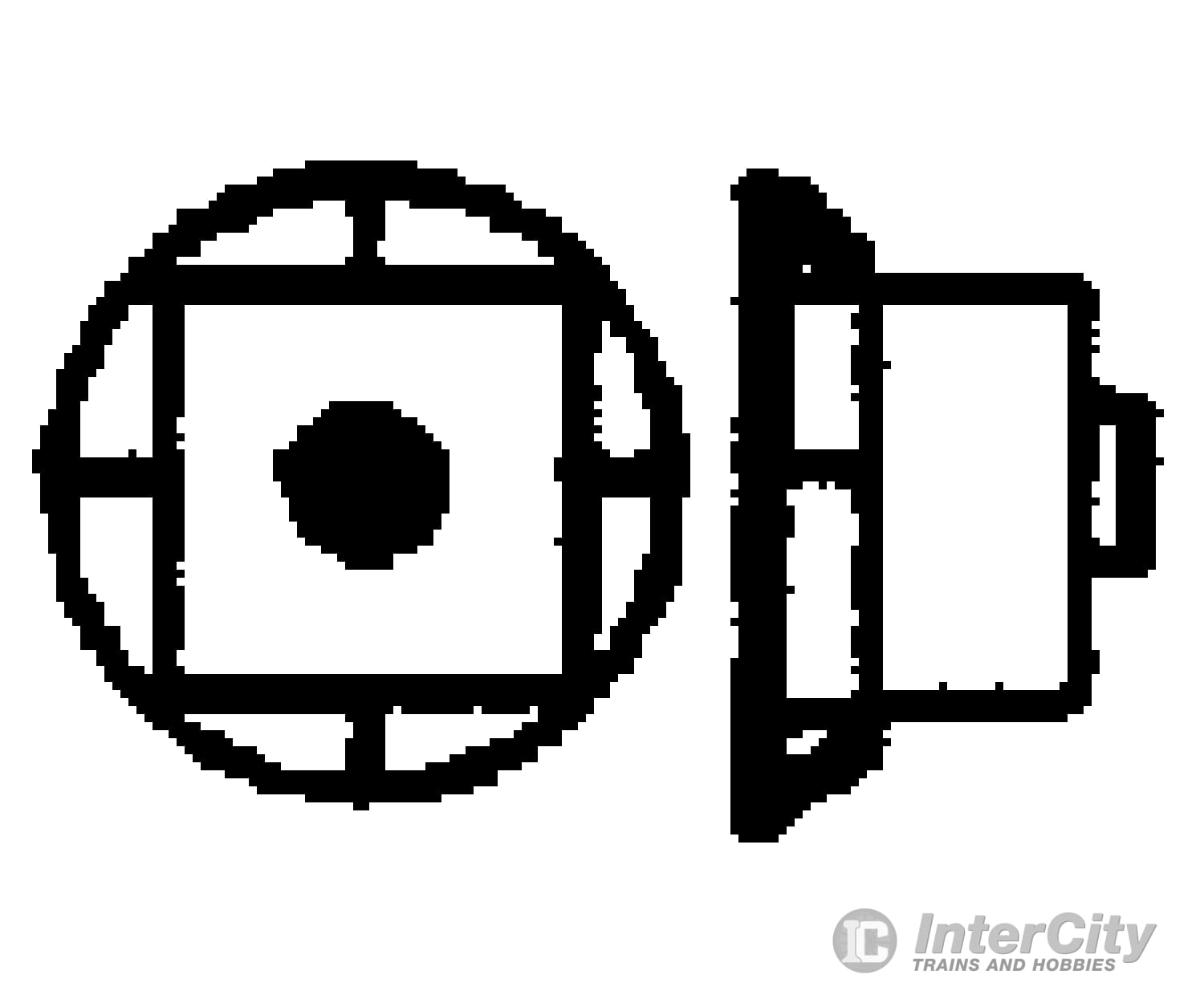 Grandt Line Products 5093 Nut-Bolt-Washer (Plastic) -- 2-1/4’ Nut W/5-1/2’ Malleable Iron