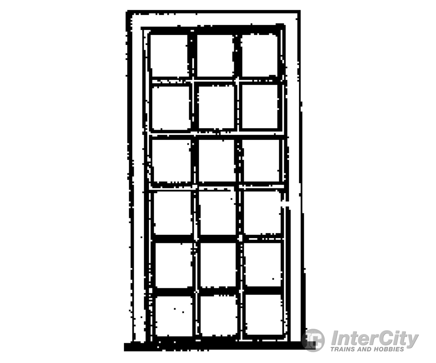 Grandt Line Products 5097 Window -- Engine House 18-Pane Scale 42 X 91’ 107 231Cm Pkg(6)