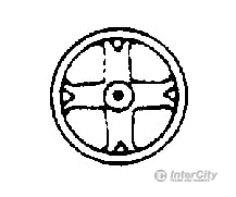 Grandt Line Products 51 Old-Time Brake Wheel -- 15’ Rio Grande Detaling Parts