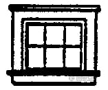 Grandt Line Products 5112 Window -- Attic 6-Pane Pkg(8) Detailing Parts