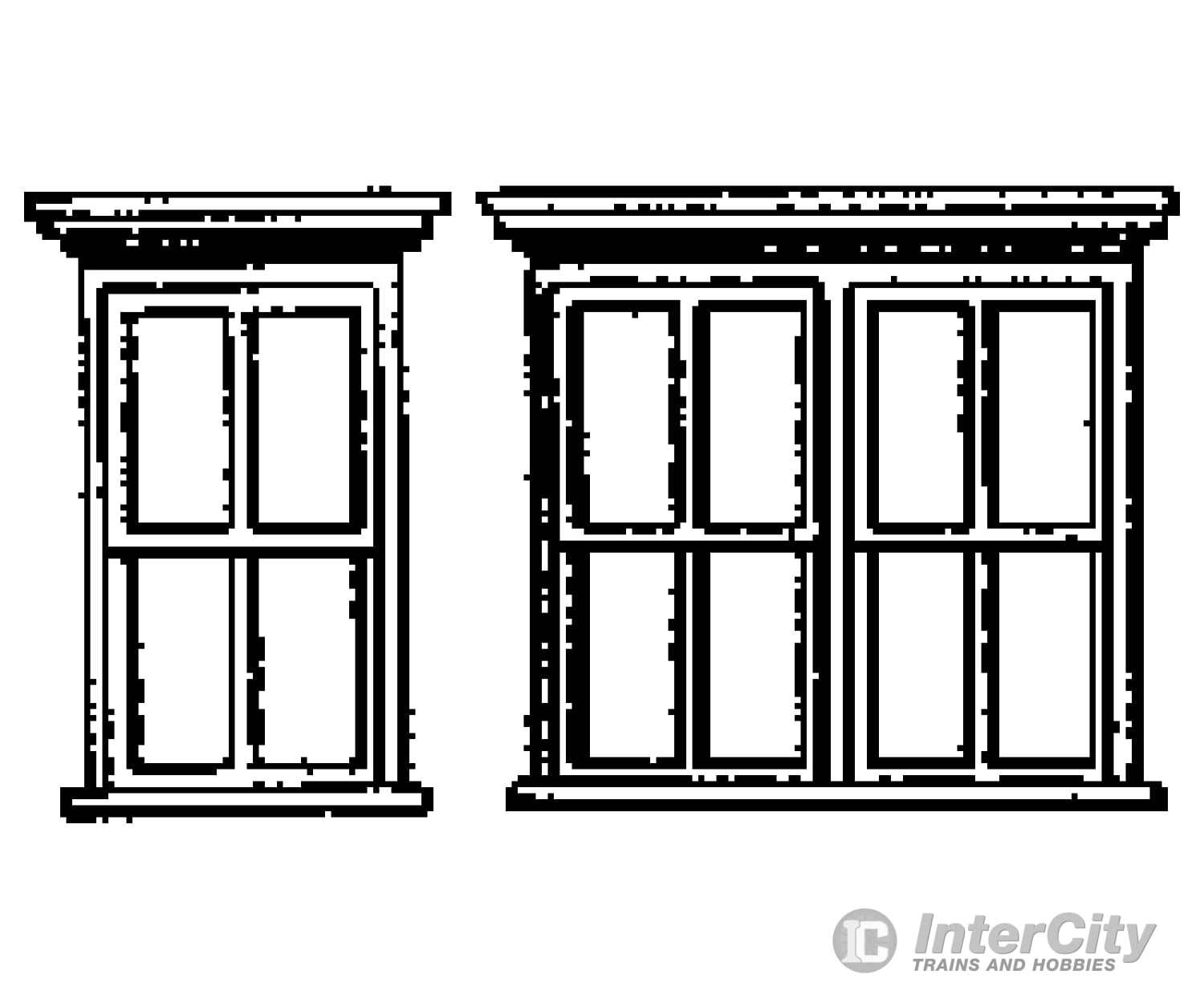 Grandt Line Products 5116 Window -- Victorian - 4 Single 2 Double Scale 30 X 60’ 76.2 152Cm