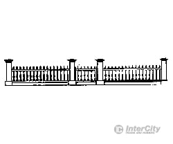 Grandt Line Products 5119 Fence -- Victorian Picket With Gates & Post Scratch Building Supplies