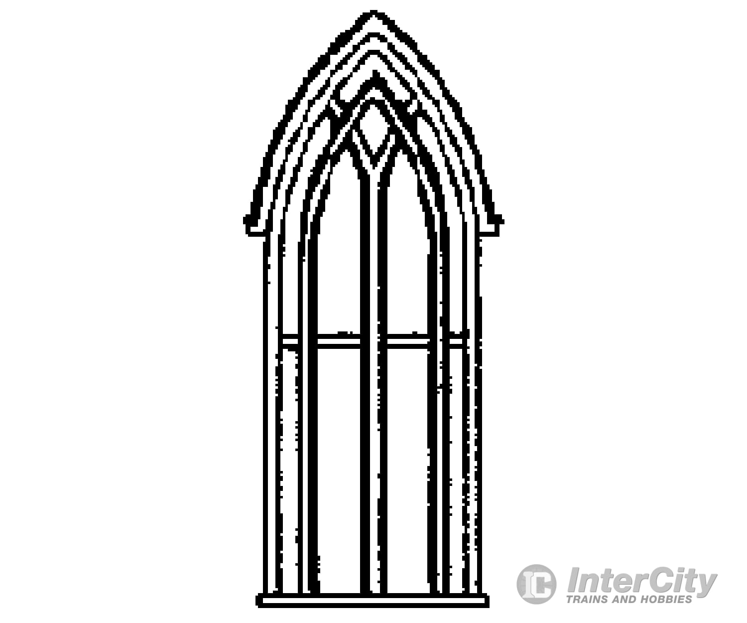 Grandt Line Products 5126 Windows -- For Gothic Church Scale 5 X 15’ 12.7 38.1Cm Pkg(4) Scratch