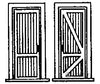 Grandt Line Products 5131 Door -- With Frame & 2 Tounge-And-Groove Panels Scratch Building Supplies