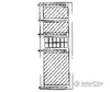 Grandt Line Products 5133 Door -- Roundhouse 14’6’ X 19’ W/Windows & Hinges Scratch Building