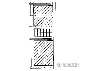 Grandt Line Products 5133 Door -- Roundhouse 14’6’ X 19’ W/Windows & Hinges Scratch Building