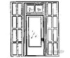 Grandt Line Products 5137 Door -- 4’2 X 9’7’ Single W/Iron Shutters Scratch Building Supplies