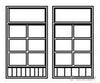 Grandt Line Products 5138 Windows -- Store Window Scale 65 X 115’ 165 292Cm Pkg(4) Scratch