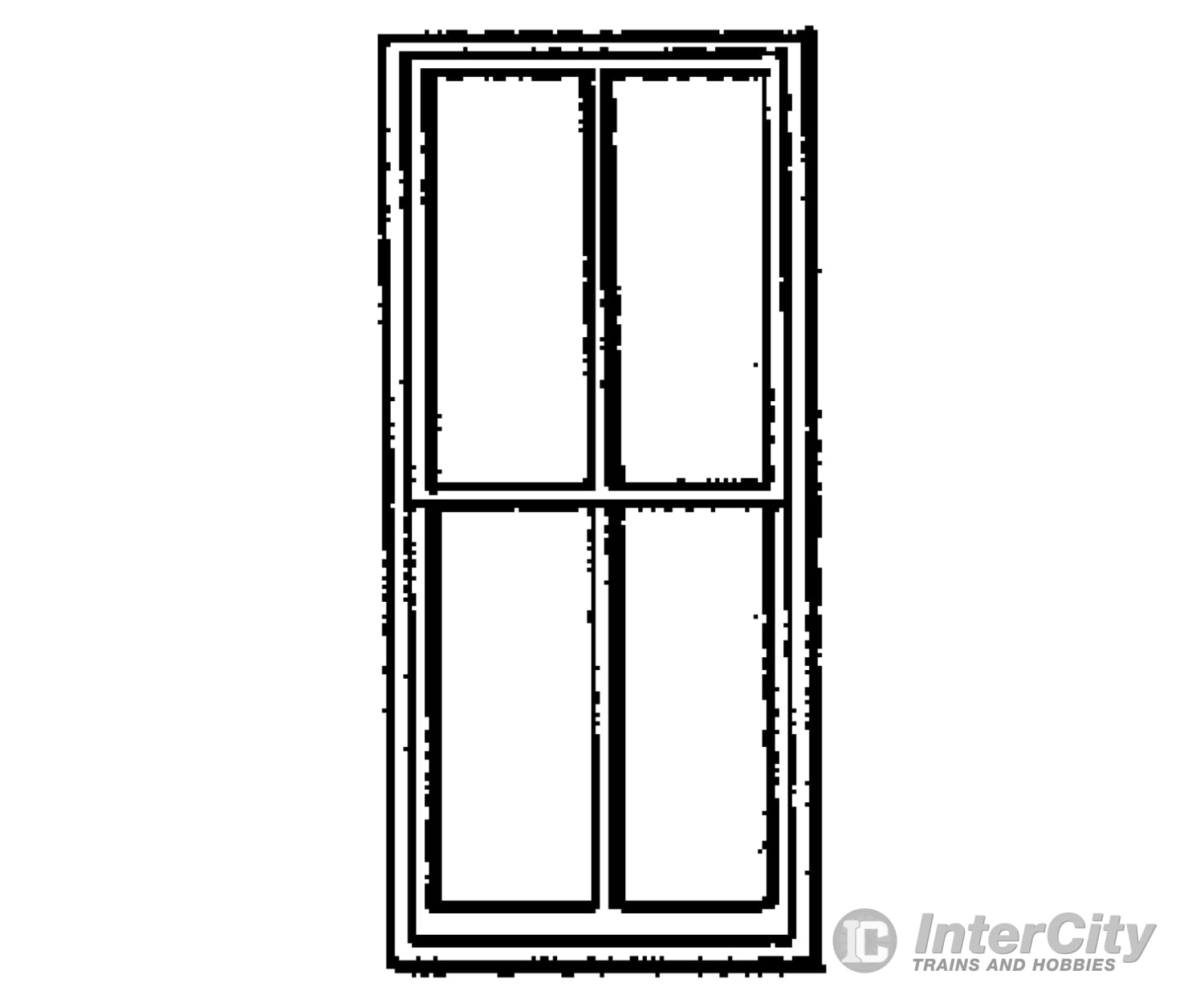 Grandt Line Products 5140 Windows -- Double-Hung Four-Pane Factory Scale 42 X 91’ 107 231Cm