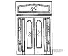 Grandt Line Products 5149 Double Door W/Sidelight & Transom -- 89-1/2 X 130’ Scratch Building