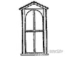 Grandt Line Products 5150 Windows -- Peak Cap - Scale 41 X 90’ 104 229Cm Pkg(8) Scratch Building