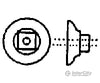 Grandt Line Products 5156 Nut-Bolt-Washer (Plastic) -- 2-1/2’ Nut W/6-1/2’ Cast Iron Washer