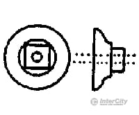 Grandt Line Products 5156 Nut-Bolt-Washer (Plastic) -- 2-1/2’ Nut W/6-1/2’ Cast Iron Washer