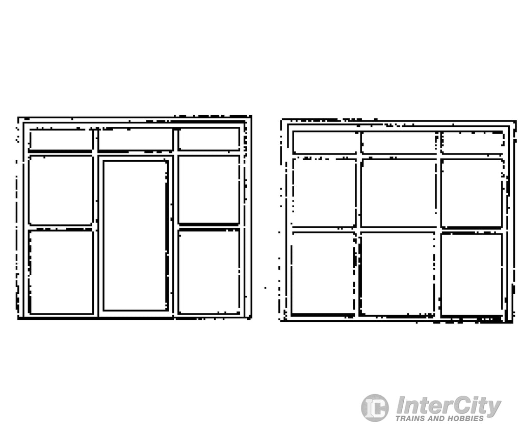 Grandt Line Products 5157 Window & Door Set -- 115 X 97’ Scratch Building Supplies
