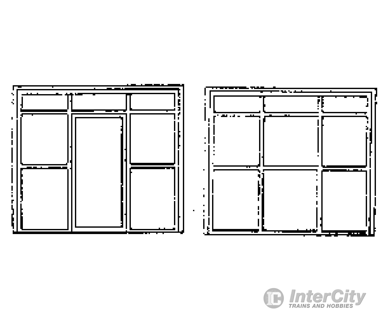 Grandt Line Products 5157 Window & Door Set -- 115 X 97’ Scratch Building Supplies