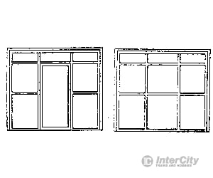 Grandt Line Products 5157 Window & Door Set -- 115 X 97’ Scratch Building Supplies