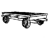 Grandt Line Products 5164 Fairmont Push Car Kit -- Ho Freight Cars