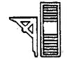 Grandt Line Products 5172 Eave Bracket & Louvered Vent Scratch Building Supplies