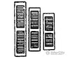 Grandt Line Products 5173 Louvered Window Shutters -- 18 X 56’ Scratch Building Supplies