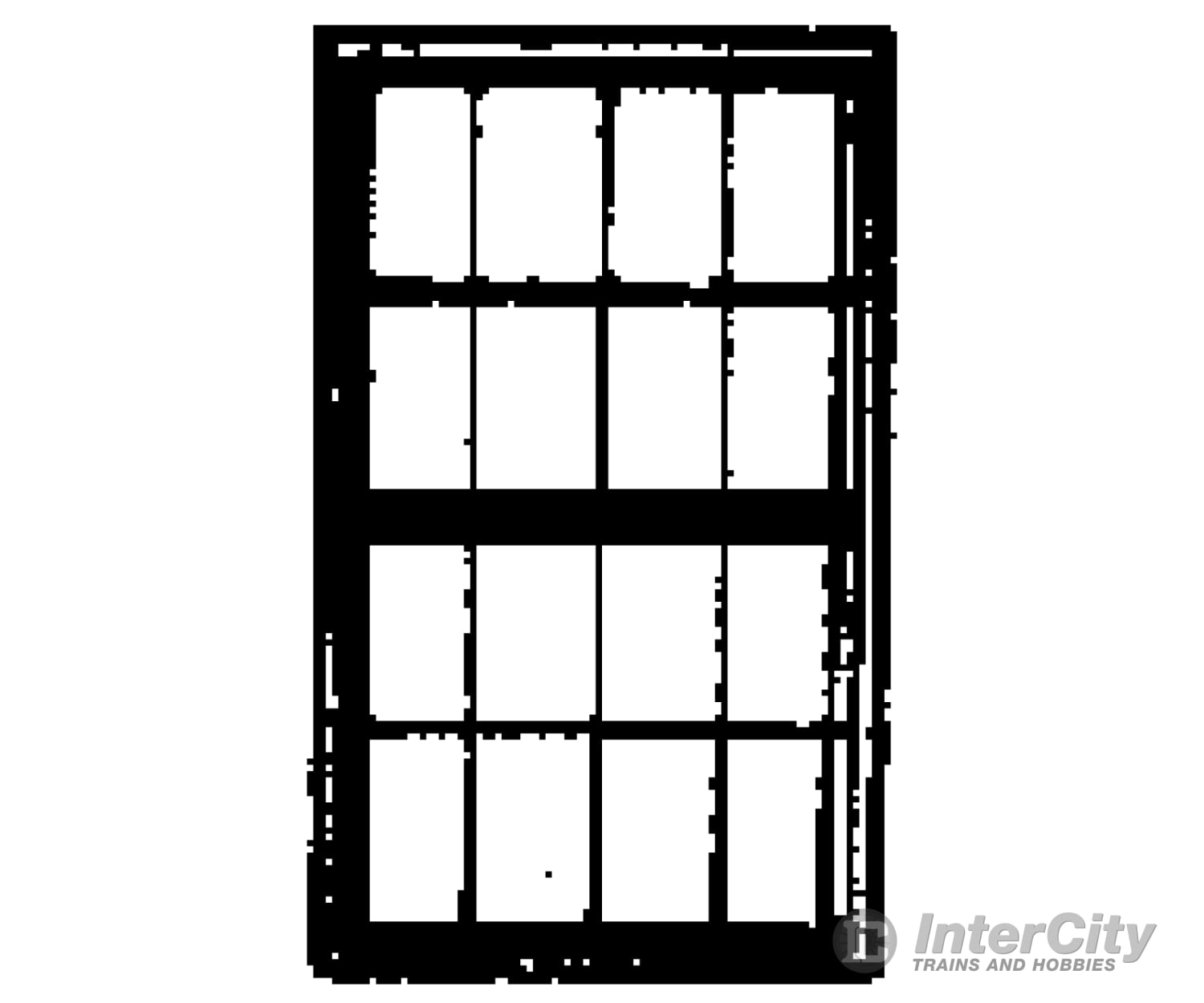Grandt Line Products 5179 Windows -- Double-Hung Scale 42 X 72’ 107 183Cm Pkg(6) Scratch Building