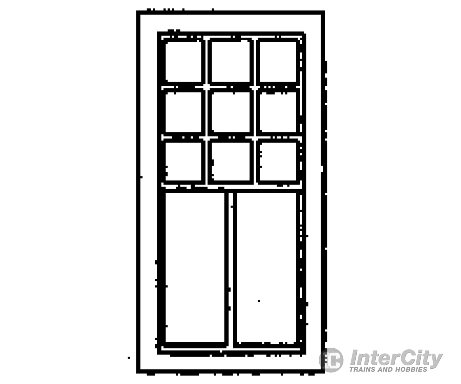 Grandt Line Products 5193 Windows - Rio Grande Southern -- Ophir Station Style 11-Pane Scale 36 X