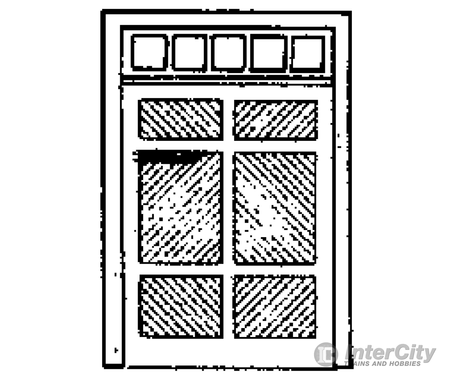 Grandt Line Products 5198 Doors -- Rio Grande Southern Ophir Station Freight Door Pkg(3) Scratch