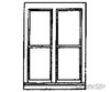 Grandt Line Products 5205 Windows -- Four-Pane Double Hung Scale 65 X 92’ 165 234Cm Pkg(3)