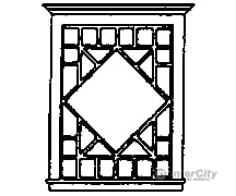 Grandt Line Products 5206 Windows -- Diamond Patterned Scratch Building Supplies