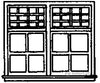 Grandt Line Products 5208 Windows -- Double Hung 85 X 48’ Scratch Building Supplies