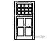 Grandt Line Products 5209 Windows -- Double-Hung 16-Pane Scale 34 X 67’ 86.4 170Cm Pkg(7) Scratch