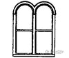 Grandt Line Products 5212 Windows -- Double Round-Top Pkg(4) Scratch Building Supplies
