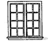 Grandt Line Products 5222 Windows -- Double 16-Pane Scale 59 X 64’ 150 163Cm Pkg(4) Scratch